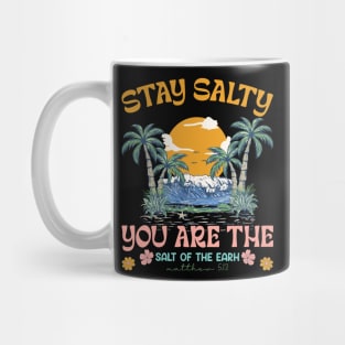 Stay Salty Bible Verse Christian Beach Gift For Women Men Mug